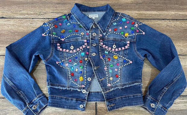 Rhinestone Jean Jacket