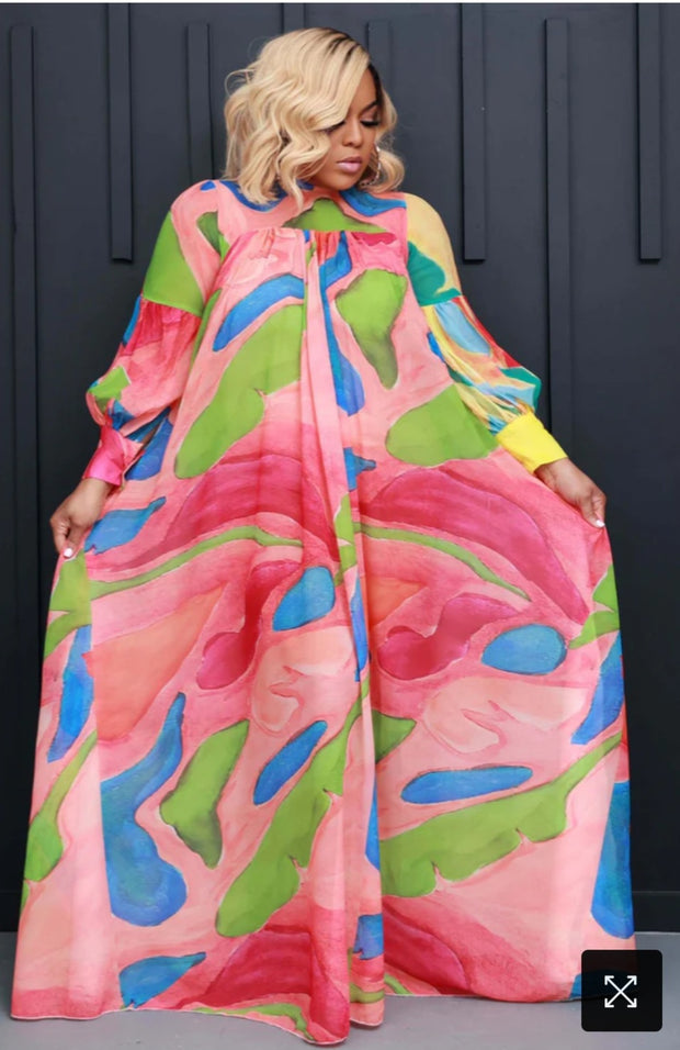Multi Color Lovely Dress