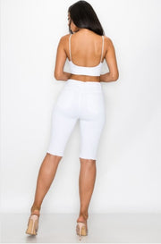 Whitey distressed shorts