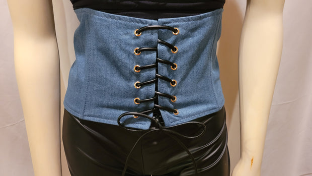 Blue jean Corset